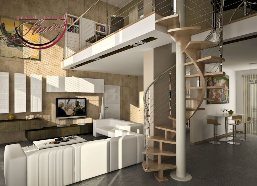homestyle spiral staircase