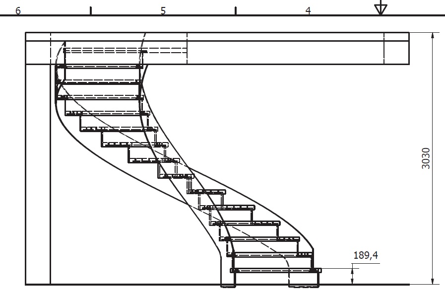 staircase plan drawing